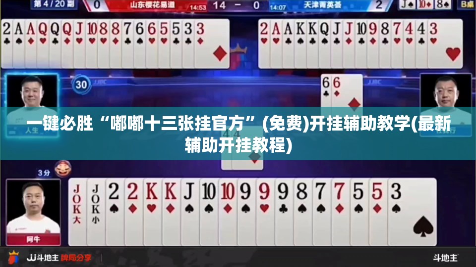 一键必胜“嘟嘟十三张挂官方”(免费)开挂辅助教学(最新辅助开挂教程)