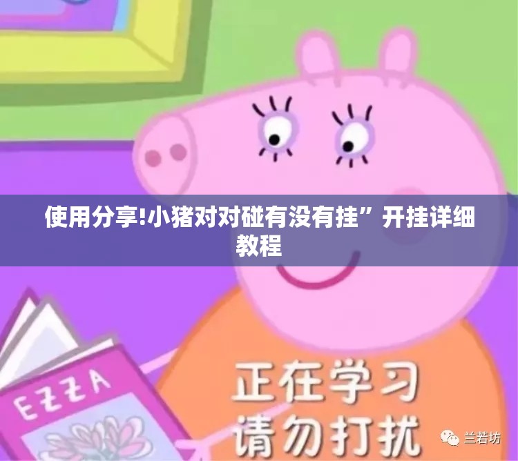 使用分享!小猪对对碰有没有挂	”开挂详细教程