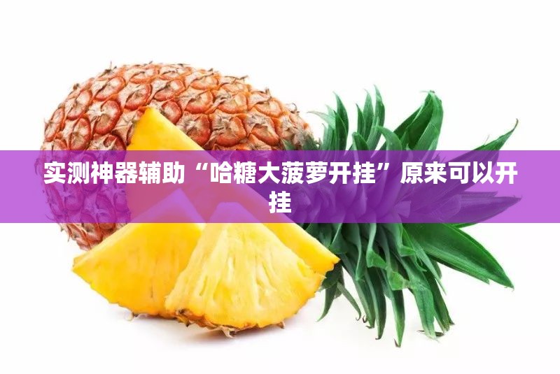 实测神器辅助“哈糖大菠萝开挂”原来可以开挂