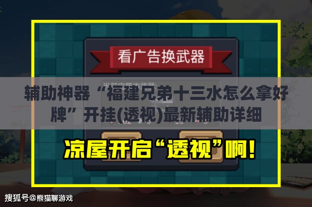 辅助神器“福建兄弟十三水怎么拿好牌”开挂(透视)最新辅助详细