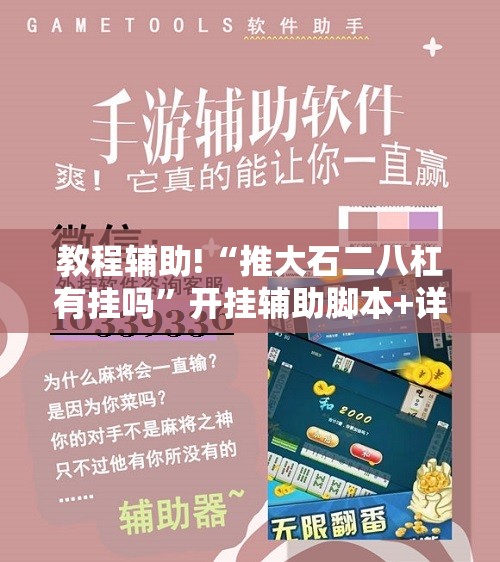 教程辅助!“推大石二八杠有挂吗	”开挂辅助脚本+详细开挂安装教程