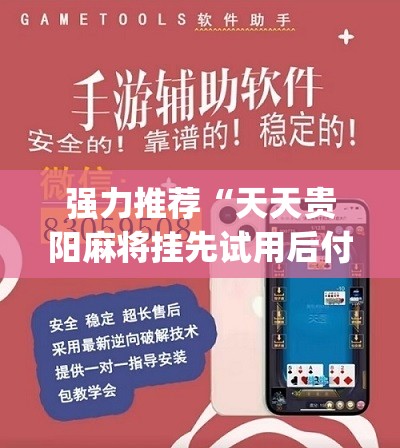 强力推荐“天天贵阳麻将挂先试用后付款”(免费)开挂辅助教学(最新辅助开挂教程)