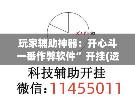 玩家辅助神器：开心斗一番作弊软件”开挂(透视)辅助教程