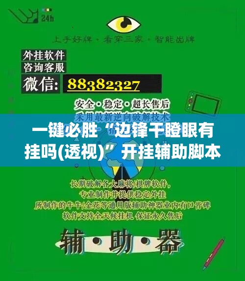 一键必胜“边锋干瞪眼有挂吗(透视)	”开挂辅助脚本+详细开挂安装教程