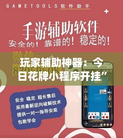 玩家辅助神器：今日花牌小程序开挂	”开挂(透视)最新辅助详细