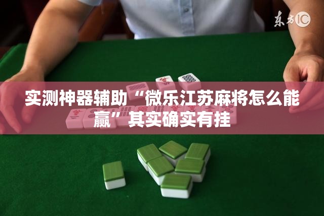 实测神器辅助“微乐江苏麻将怎么能赢”其实确实有挂