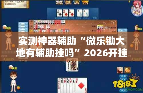 实测神器辅助“微乐锄大地有辅助挂吗”2026开挂教程步骤