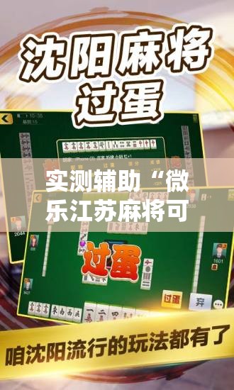 实测辅助“微乐江苏麻将可以开挂吗”原来可以开挂