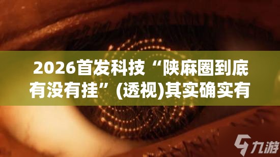 2026首发科技“陕麻圈到底有没有挂”(透视)其实确实有挂