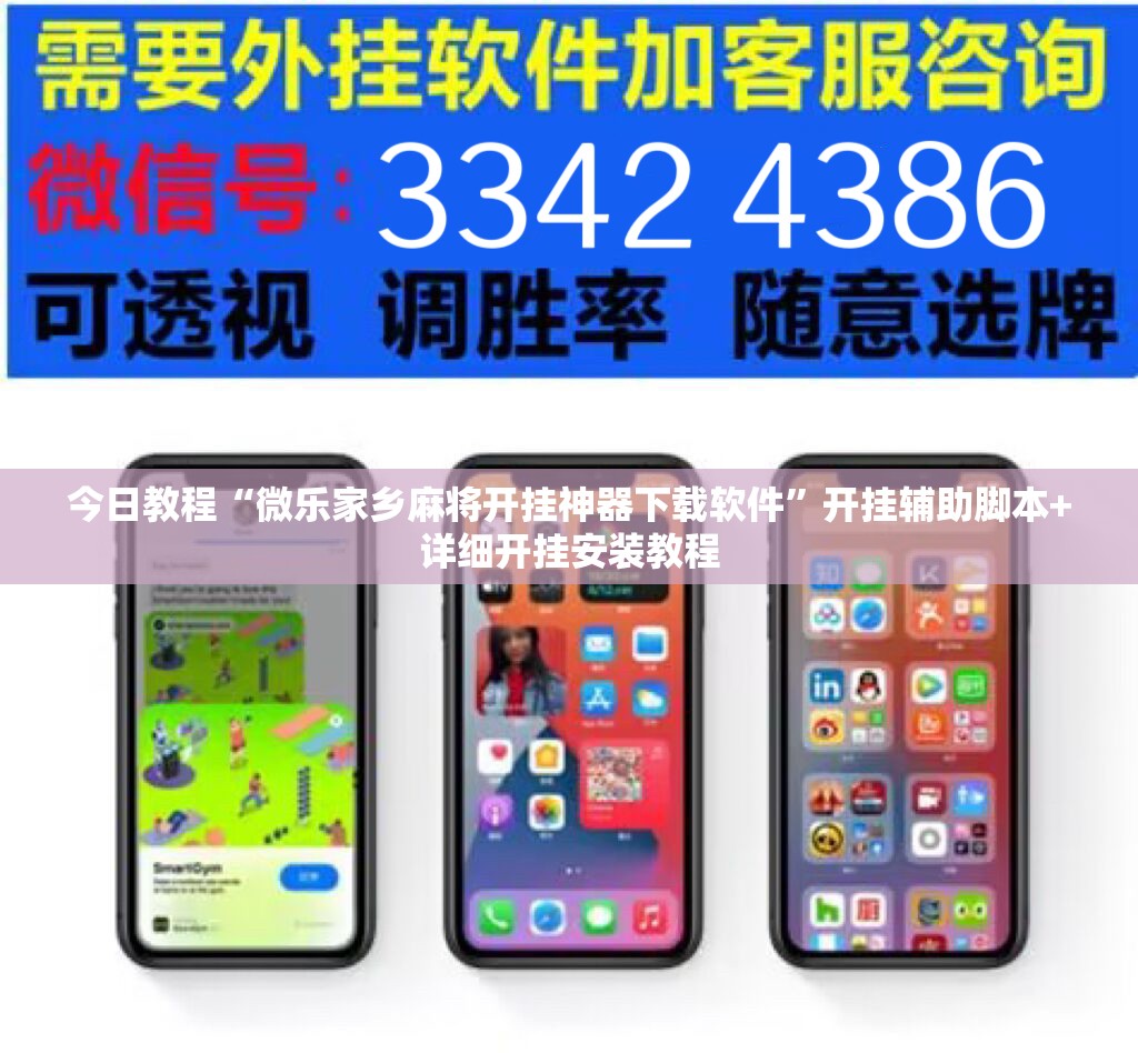 今日教程“微乐家乡麻将开挂神器下载软件”开挂辅助脚本+详细开挂安装教程