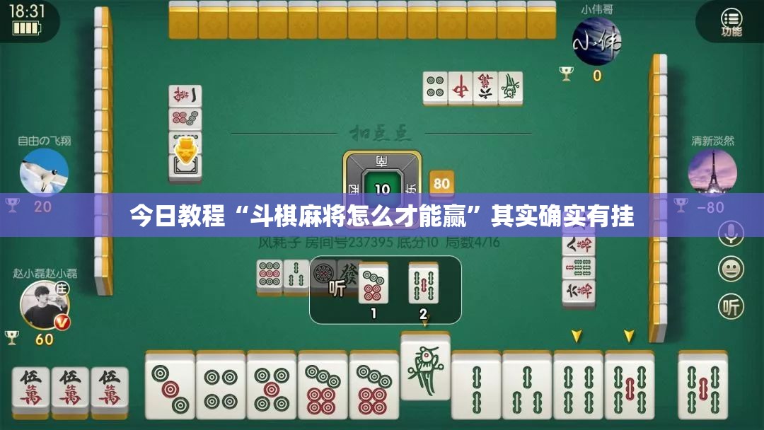 今日教程“斗棋麻将怎么才能赢	”其实确实有挂