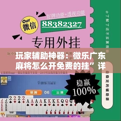 玩家辅助神器：微乐广东麻将怎么开免费的挂”详细开挂教程
