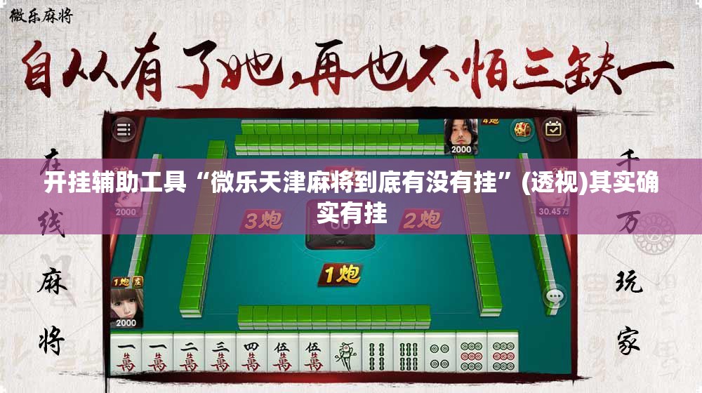 开挂辅助工具“微乐天津麻将到底有没有挂	”(透视)其实确实有挂