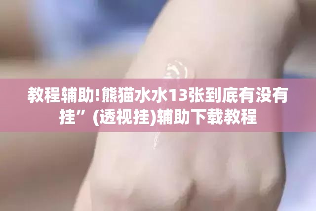 教程辅助!熊猫水水13张到底有没有挂”(透视挂)辅助下载教程