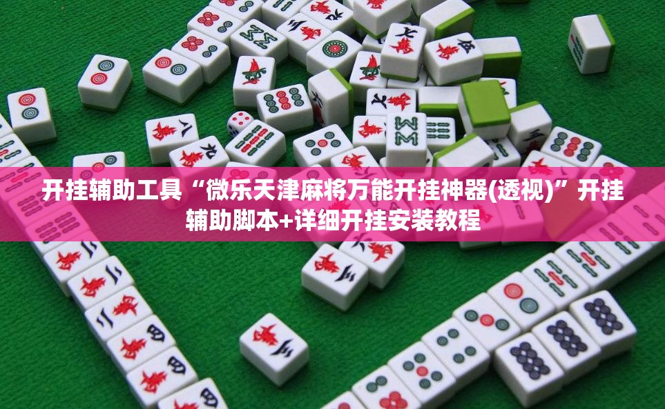 开挂辅助工具“微乐天津麻将万能开挂神器(透视)”开挂辅助脚本+详细开挂安装教程