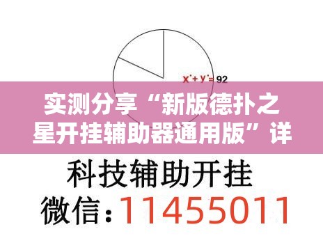 实测分享“新版德扑之星开挂辅助器通用版”详细开挂教程