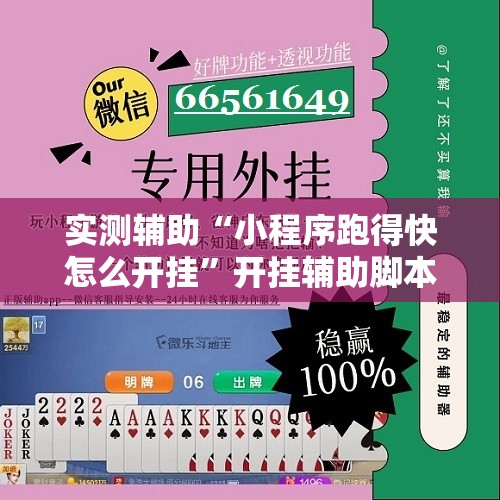 实测辅助“小程序跑得快怎么开挂”开挂辅助脚本+详细开挂安装教程