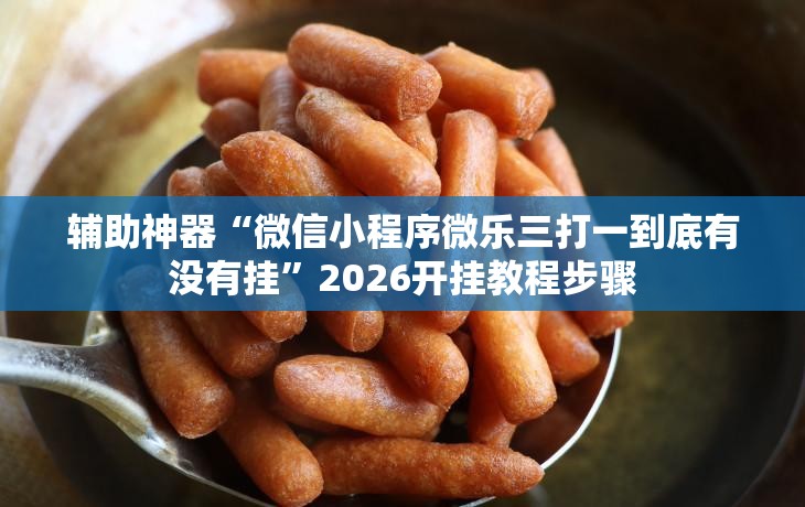 辅助神器“微信小程序微乐三打一到底有没有挂	”2026开挂教程步骤