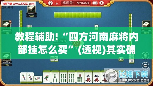 教程辅助!“四方河南麻将内部挂怎么买	”(透视)其实确实有挂