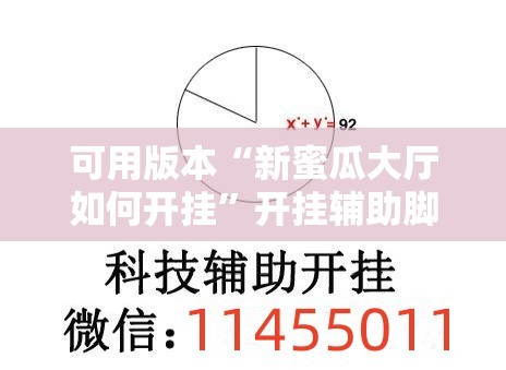 可用版本“新蜜瓜大厅如何开挂	”开挂辅助脚本+详细开挂安装教程
