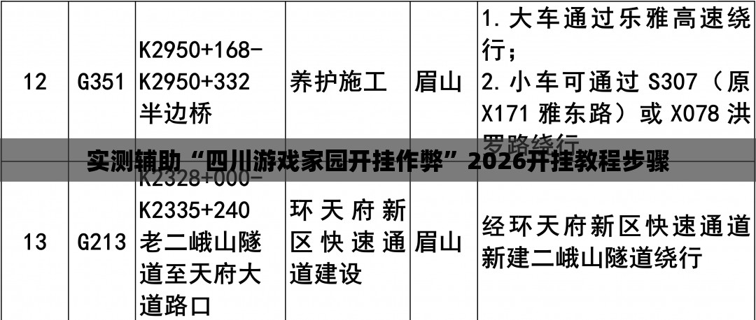 实测辅助“四川游戏家园开挂作弊”2026开挂教程步骤