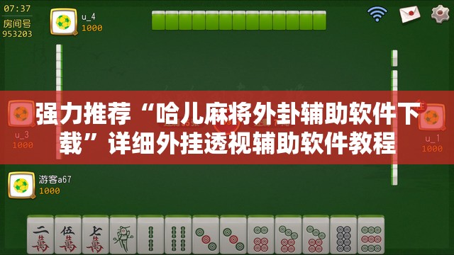 强力推荐“哈儿麻将外卦辅助软件下载	”详细外挂透视辅助软件教程
