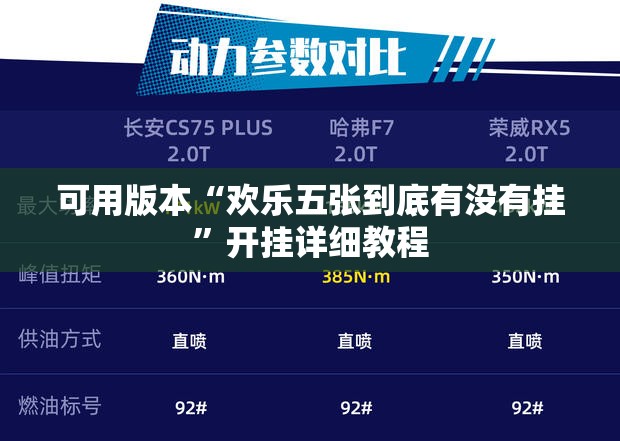 可用版本“欢乐五张到底有没有挂”开挂详细教程