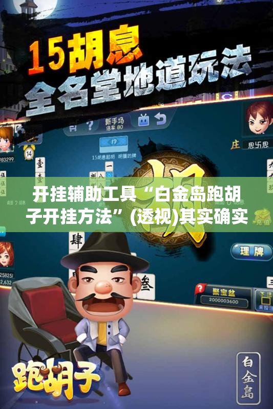 开挂辅助工具“白金岛跑胡子开挂方法”(透视)其实确实有挂
