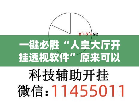 一键必胜“人皇大厅开挂透视软件”原来可以开挂