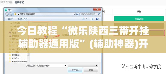 今日教程“微乐陕西三带开挂辅助器通用版”(辅助神器)开挂详细教程