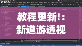 教程更新!：新道游透视辅助器最新版本”开挂(透视)辅助神器