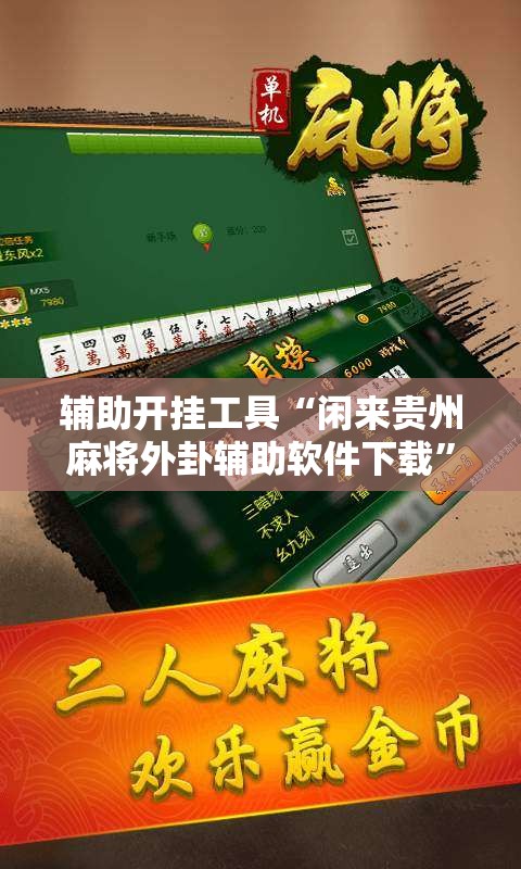 辅助开挂工具“闲来贵州麻将外卦辅助软件下载”详细开挂教程