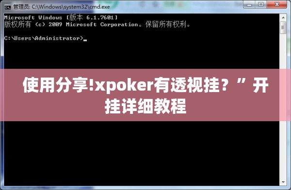 使用分享!xpoker有透视挂？”开挂详细教程