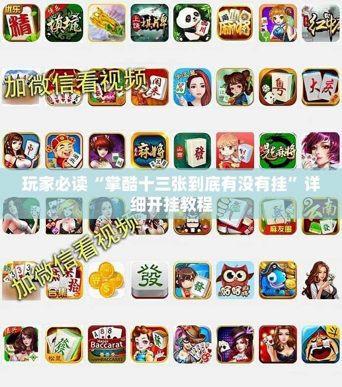 玩家必读“掌酷十三张到底有没有挂”详细开挂教程