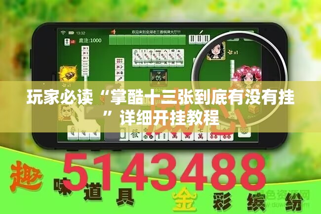 玩家必读“掌酷十三张到底有没有挂”详细开挂教程