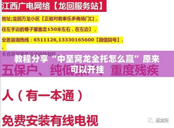 教程分享“中至窝龙全托怎么赢	”原来可以开挂