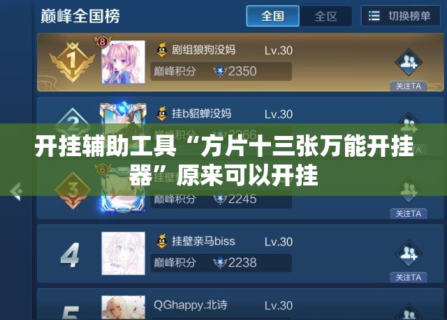 开挂辅助工具“方片十三张万能开挂器”原来可以开挂