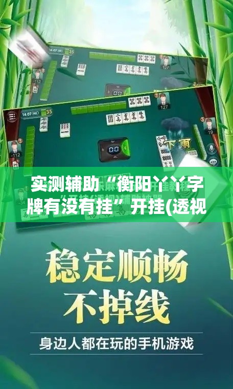 实测辅助“衡阳丫丫字牌有没有挂”开挂(透视)辅助神器