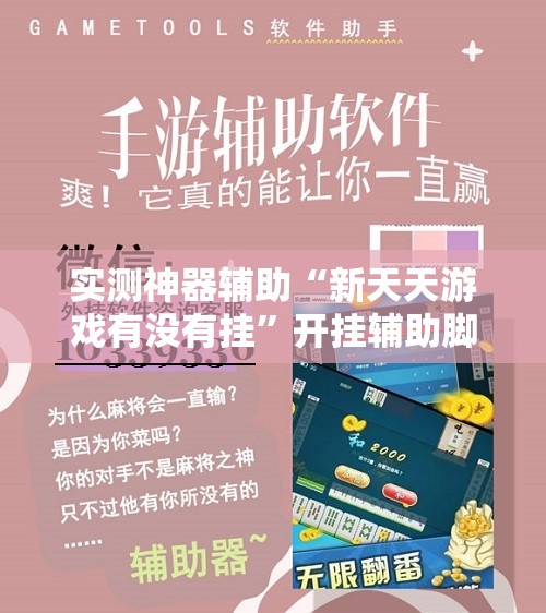 实测神器辅助“新天天游戏有没有挂	”开挂辅助脚本+详细开挂安装教程